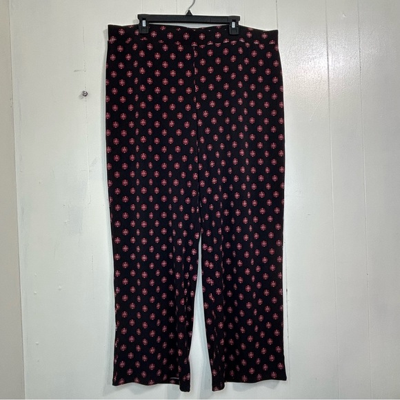 Investments Soft Separates Wine Black Pull On Wide Leg Palazzo Pants Size XL. - Picture 2 of 10